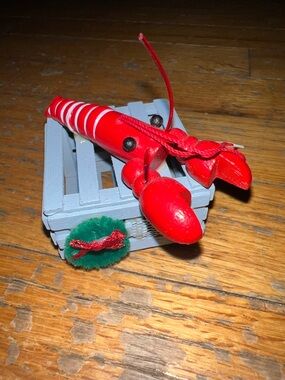 Christmas lobster ornament